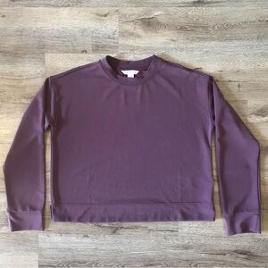 Athleta Seasoft Crewneck Sweatshirt in Spiced Cabernet
